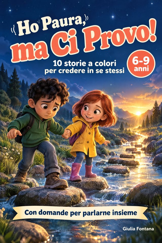 Copertina di Ho Paura, ma Ci Provo!: un bambino e una bambina mano nella mano
